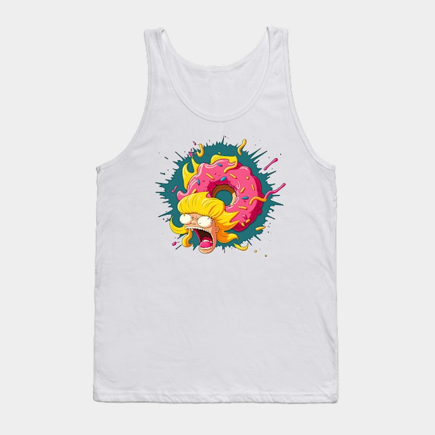 Angry Donut Tank Top by bmron